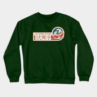 Malibu Surfing California Crewneck Sweatshirt